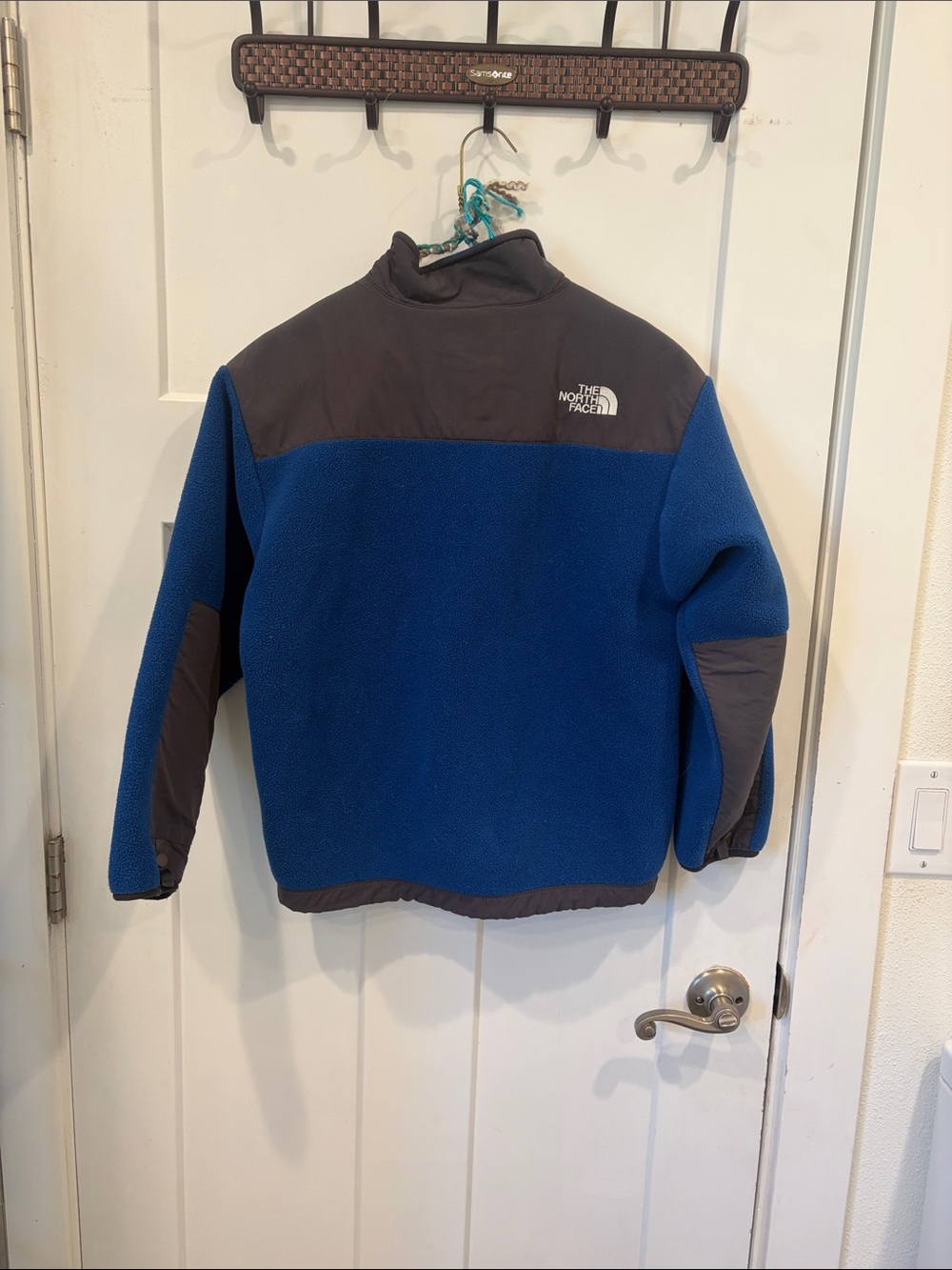 The North Face Blue and Gray Kids' Fleece Jacket - Picture 2 of 5